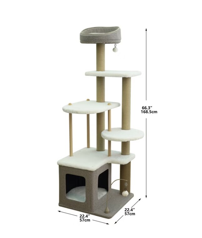 Dimensions: 22.4" x 22.4" x 66.3" tall