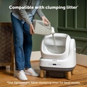 Works with clumping litter