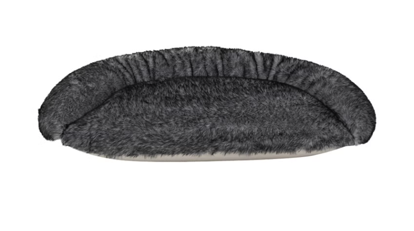 Kirkland Signature Aero Cloud Faux Fur Cuddler Pet Bed 40" x 32" — Gray (4)