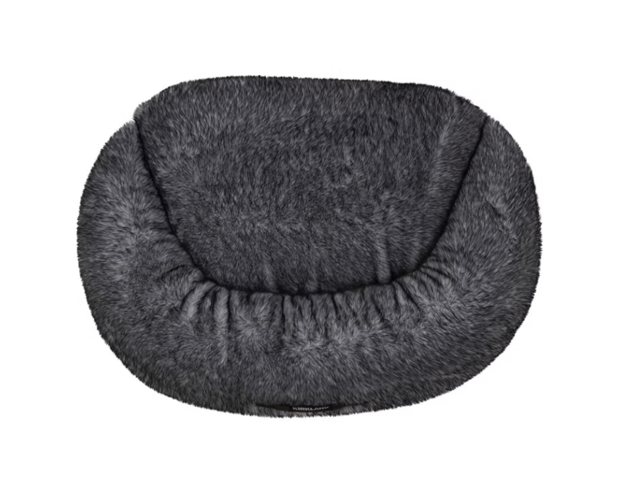 Kirkland Signature Aero Cloud Faux Fur Cuddler Pet Bed 40" x 32" — Gray (6)
