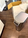 simplehuman XL Pet Food Can 40 lb Brushed Stainless Steel (2)