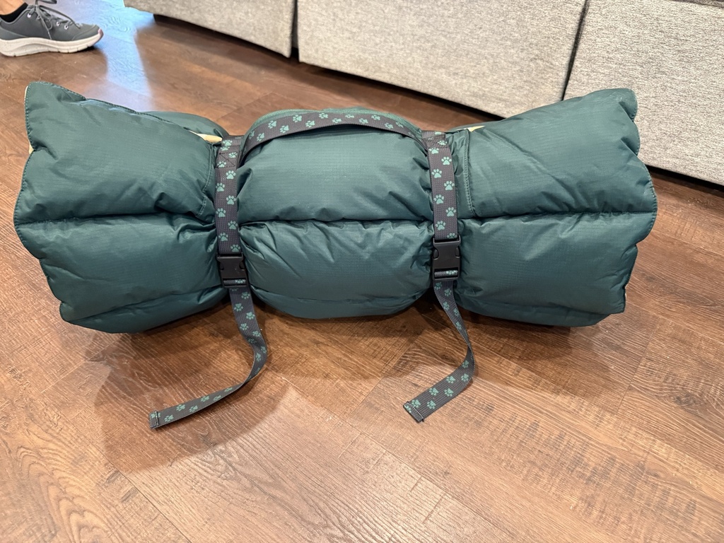 Rolled - buckle straps and carry handle