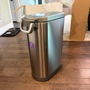 simplehuman XL Pet Food Can 40 lb Stainless — 2 Small Dents
